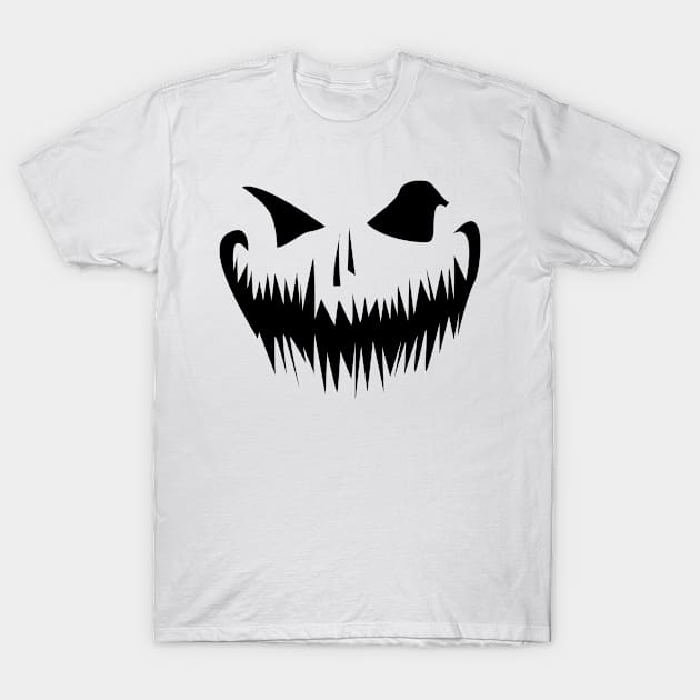A creepy pumpkin face T-Shirt by Johnny_Sk3tch